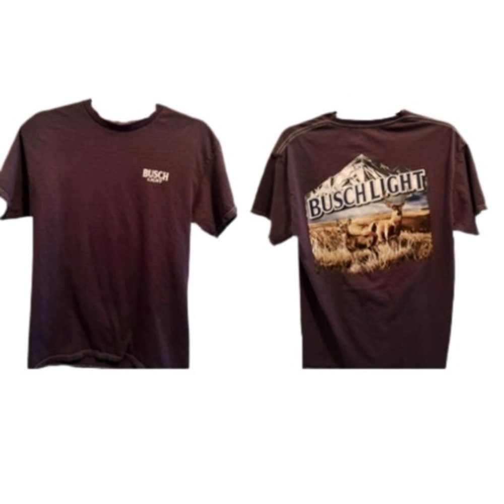 Busch Light Deer Graphic Tee – Brew City Beer Gear (Size Small)